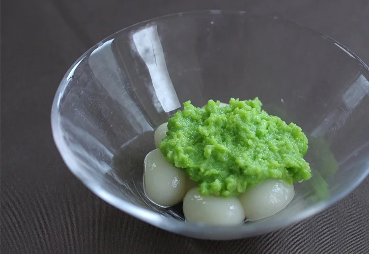 枝豆をおやつに！ずんだ白玉の作り方