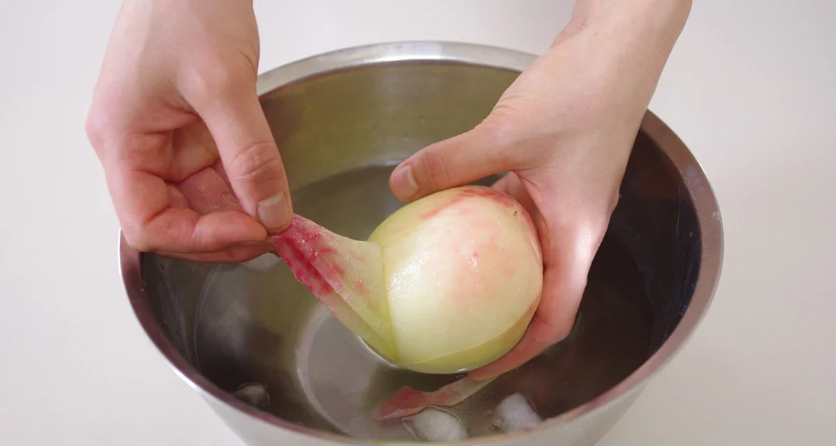 桃の皮がつるっと剥ける！「ももの湯むき」のすすめ