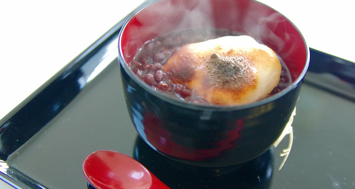 手作りのお汁粉に挑戦！