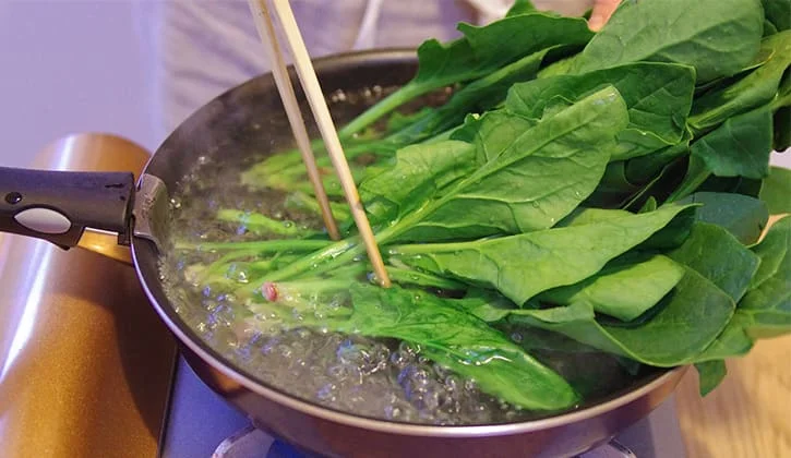 元気印の代表野菜、ほうれん草のゆで方
