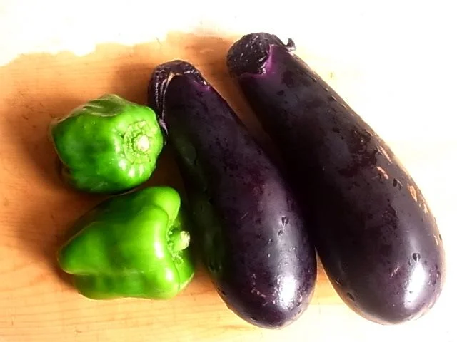 茄子とピーマン