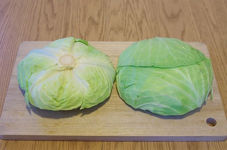キャベツを千切りする前に