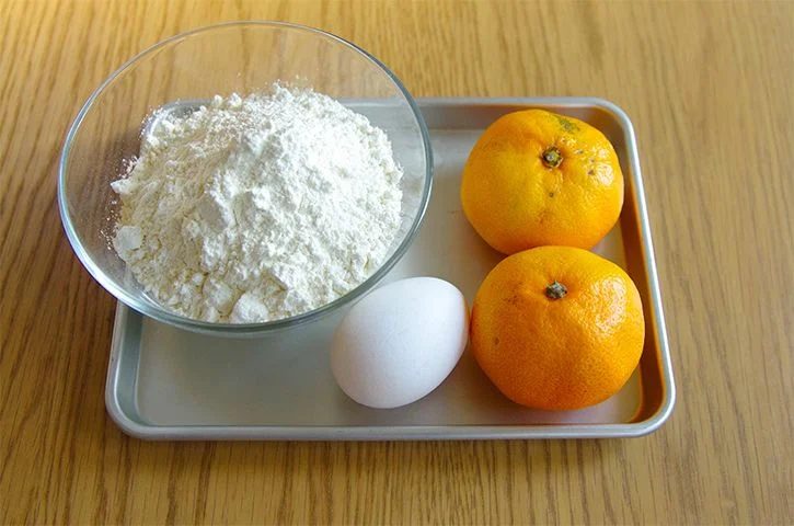 みかんホットケーキの材料