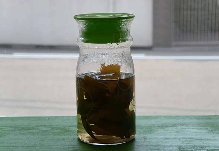 昆布だしでたけのこ料理