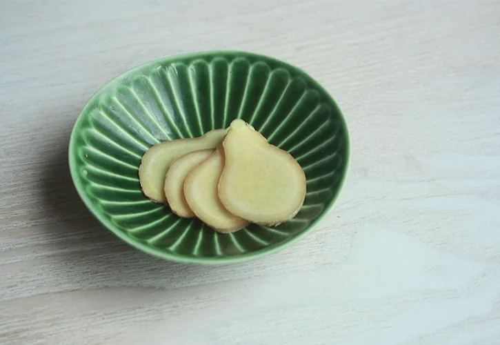 生姜の薄切り