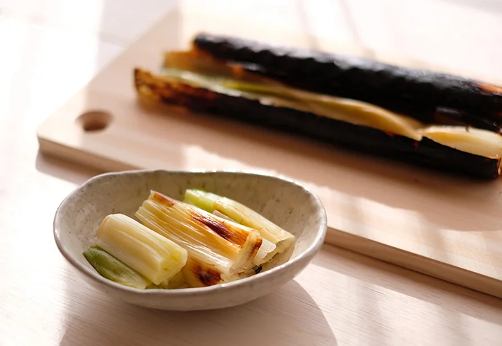 飛騨一本太ねぎの焼きネギ