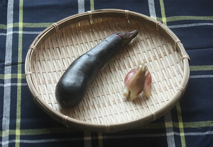 茄子とみょうが
