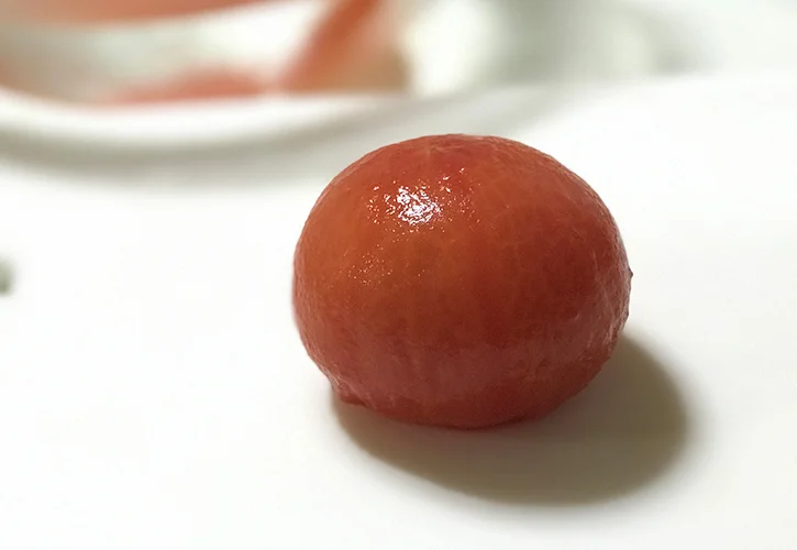 トマトの皮むき