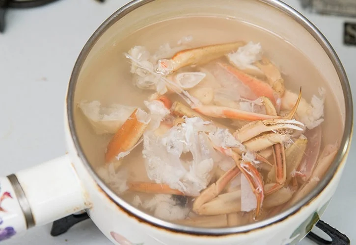 カニの味噌汁の作り方