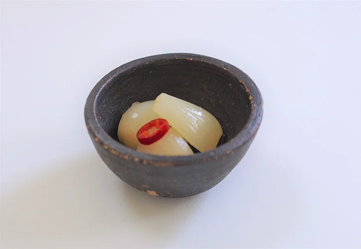 らっきょう３粒