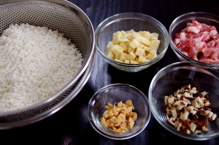 たけのこおこわのレシピ