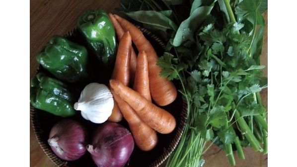 空心菜と夏野菜