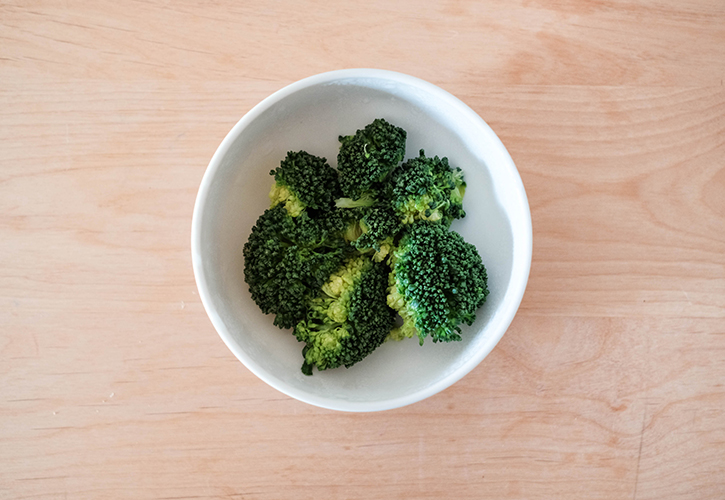レンジでブロッコリーを茹でる