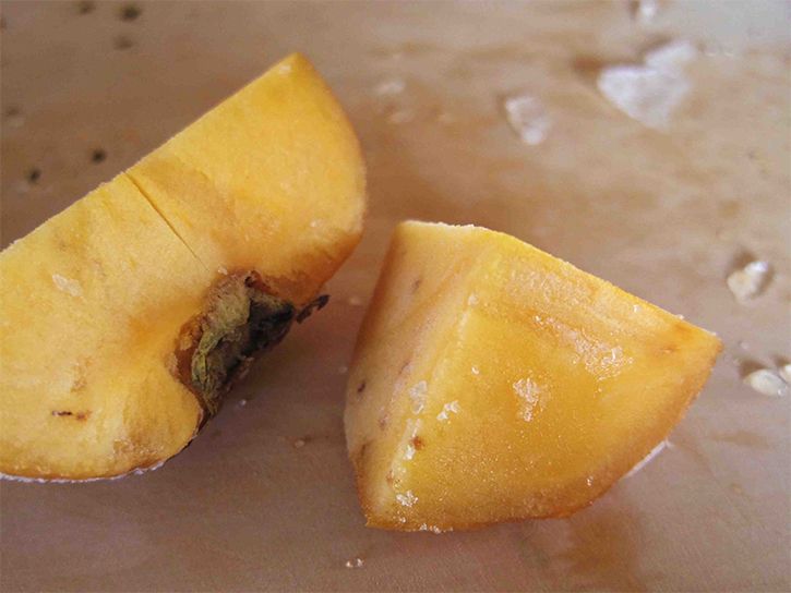 柿を冷凍庫で渋抜き