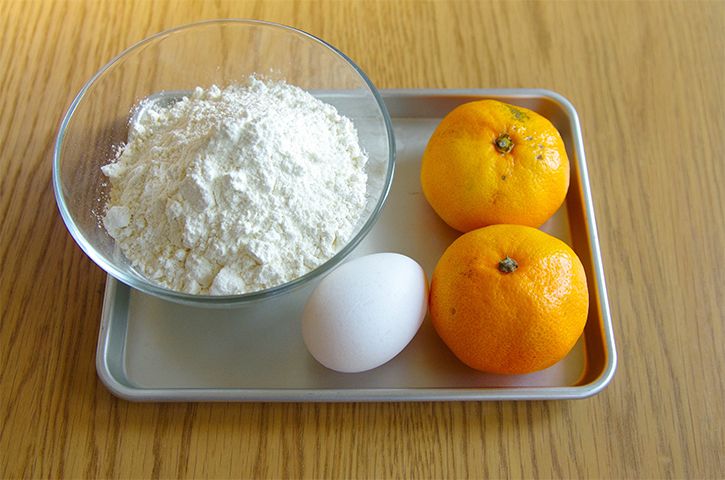 みかんホットケーキの材料