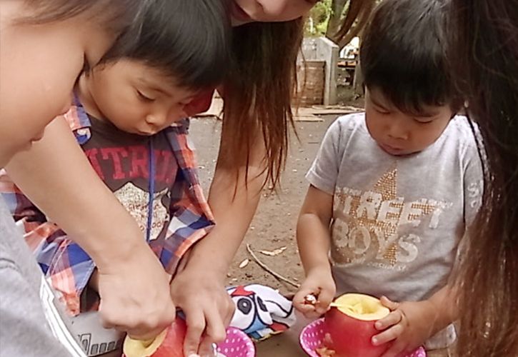 りんごのくりぬく