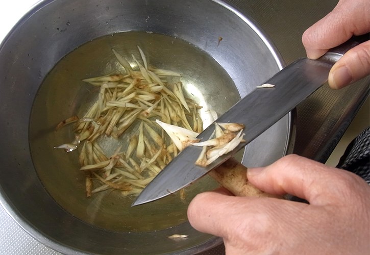 ごぼうの切り方