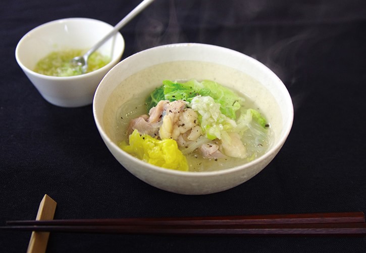 白菜鍋のスープ