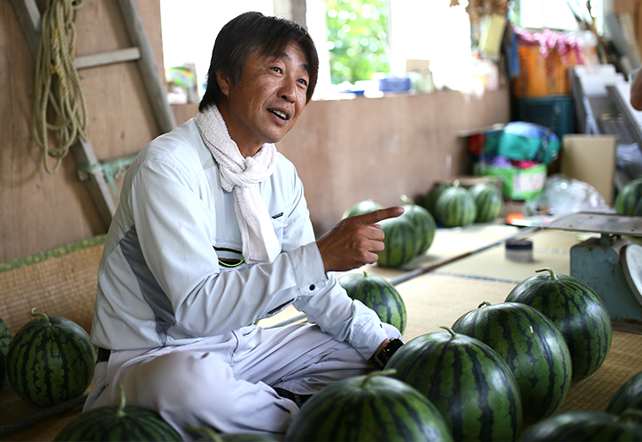 山形長井市のすいか農家