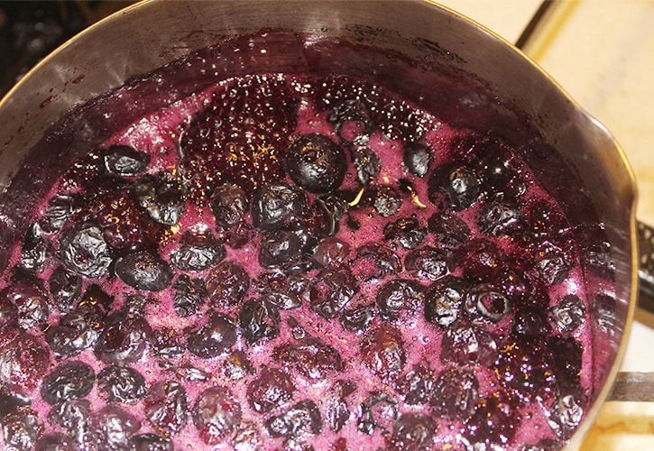 ブルーベリーのコンフィチュール