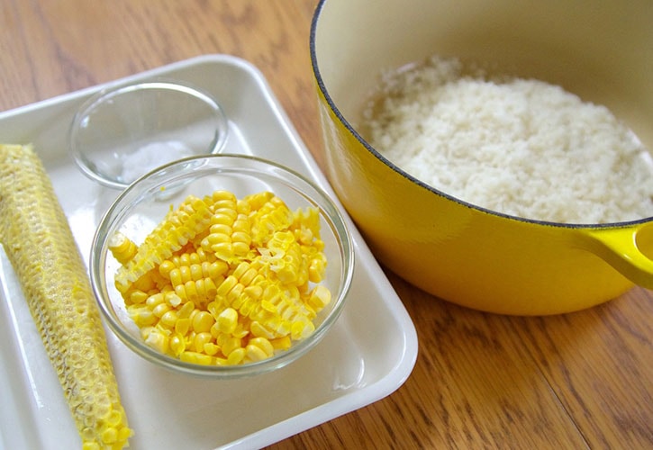 とうもろこしご飯レシピ