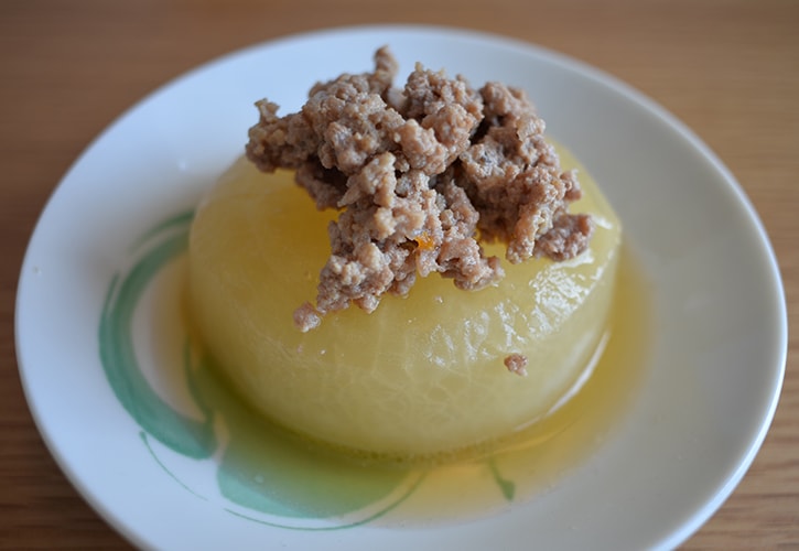 肉みそがけ大根