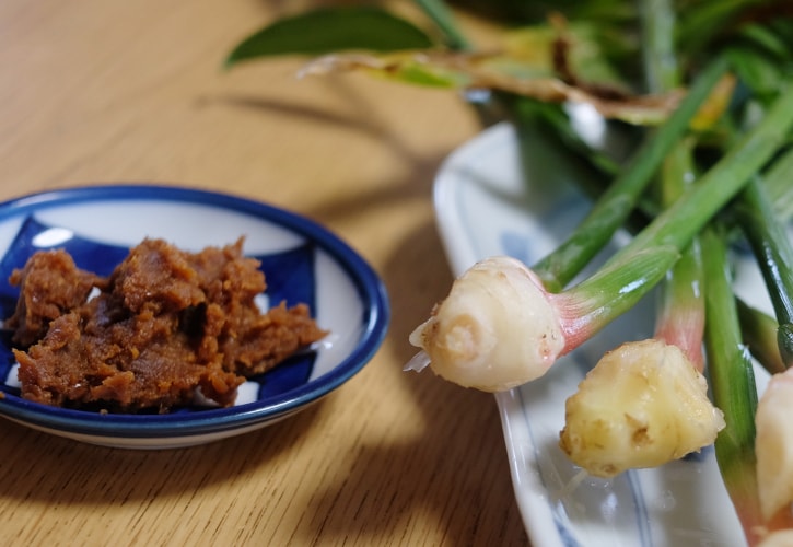 新生姜と味噌