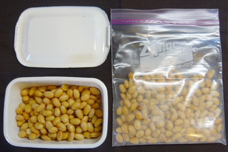 蒸し大豆の保存方法
