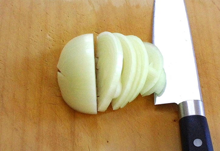 玉ねぎの薄切り違い