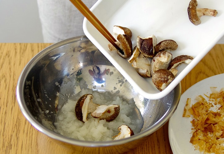 しいたけのおろし和えレシピ