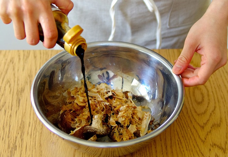 生シイタケのおろし和えレシピ