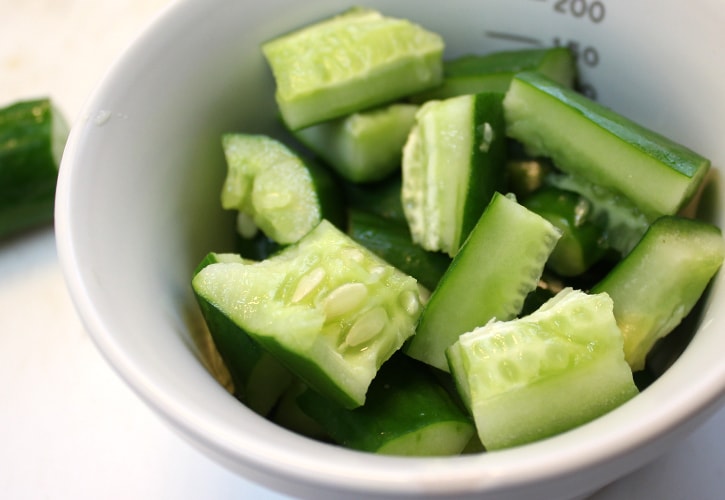 きゅうりぶつ切り