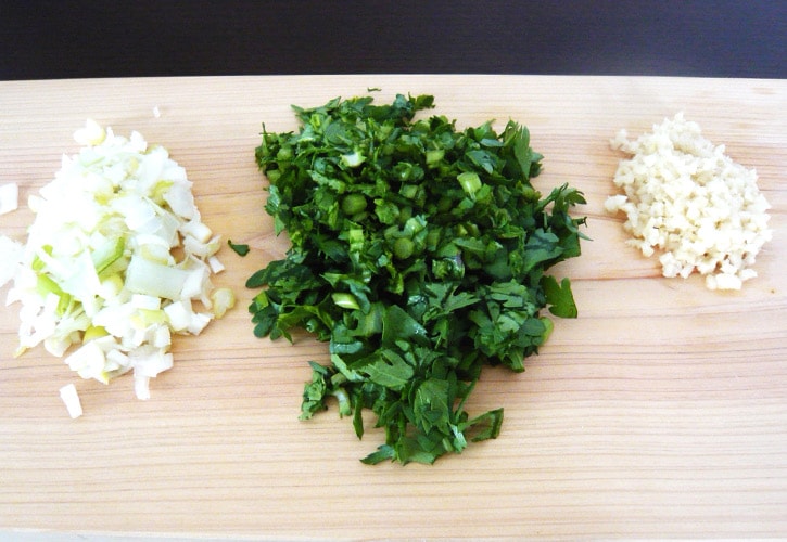 刻み春菊レシピ