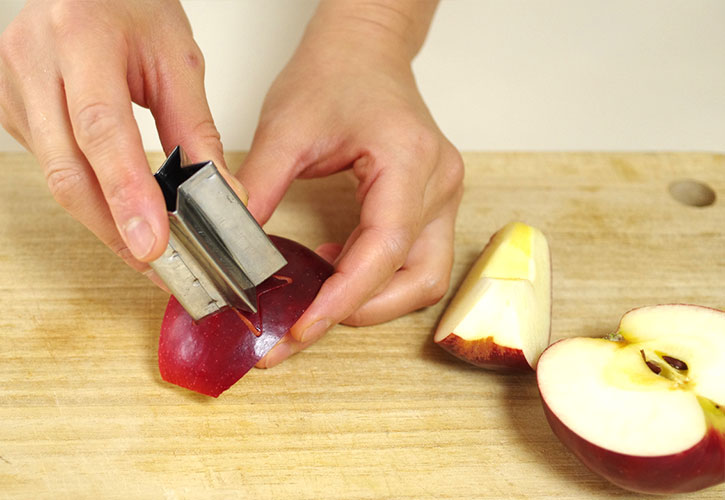 りんごの可愛い切り方 飾り切りに挑戦
