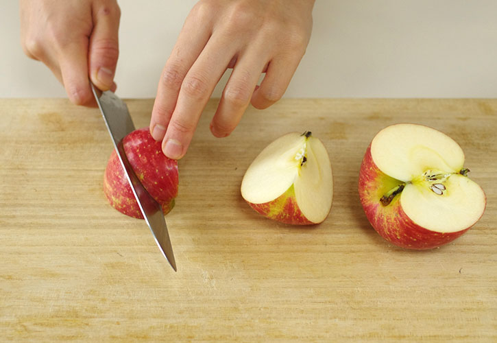 りんごの可愛い切り方 飾り切りに挑戦