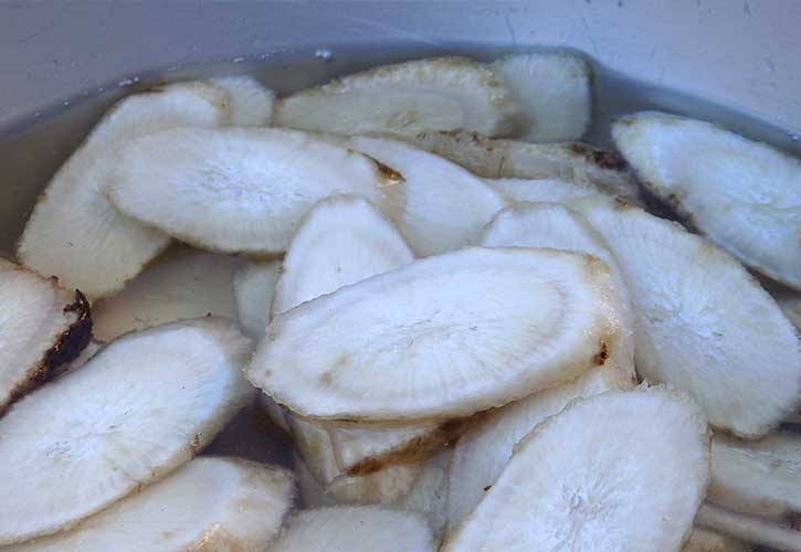 ごぼうのあく抜き