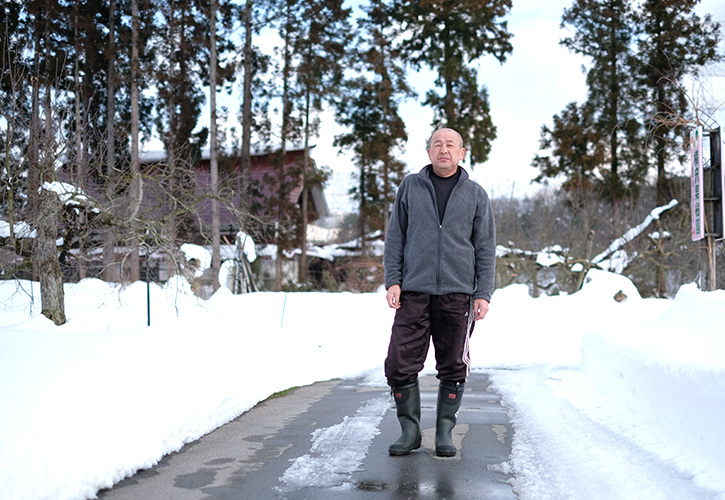 長井市でりんごを生産