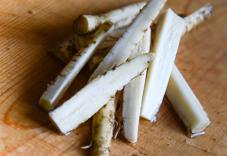若ごぼうの茎