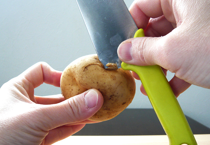 じゃがいもを下処理して美味しく