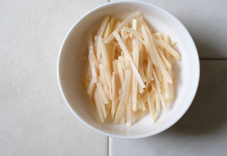 じゃがいもの千切り