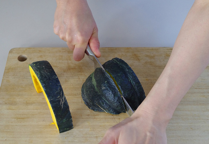 カボチャのむき方