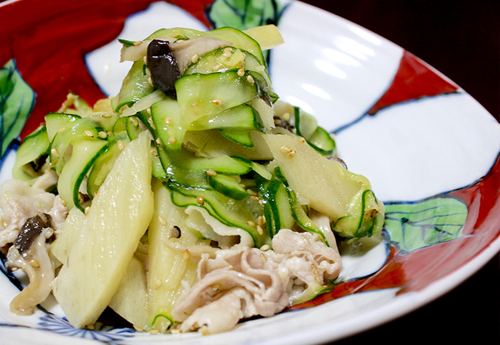 マコモタケの中華風サラダ