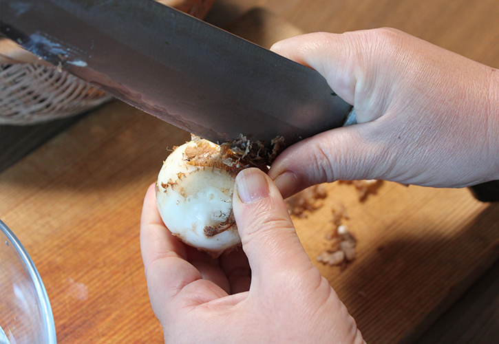 里芋の簡単なむき方