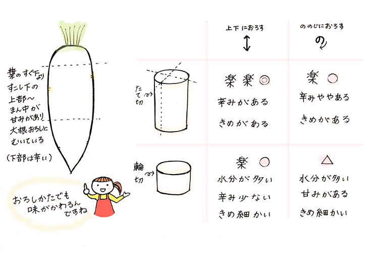 大根おろしの辛みは おろし方 で変わるってホント