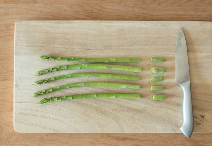 アスパラの根元