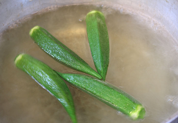 オクラを茹でる時間