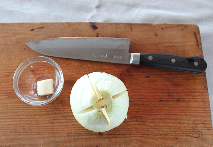 玉ねぎをレンジでチン