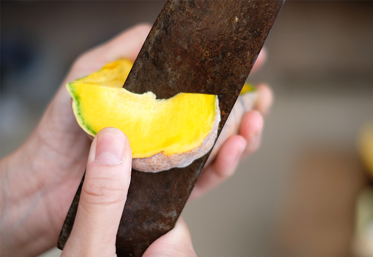 半原かぼちゃオレンジ色