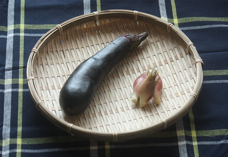 茄子とみょうが