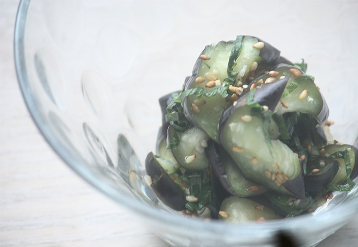 茄子の香味あえ